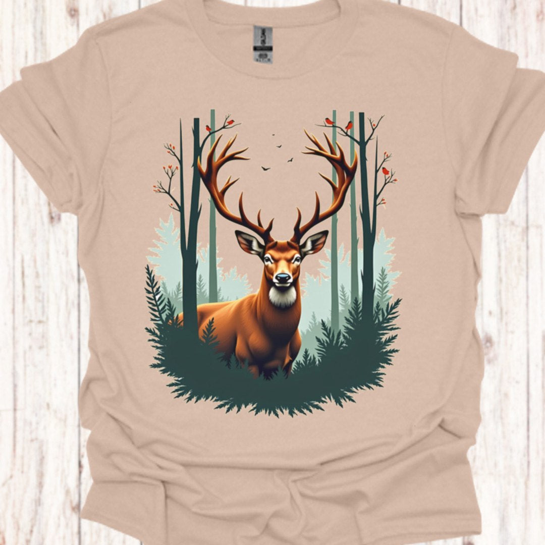 Majestueus Hert T‑Shirt