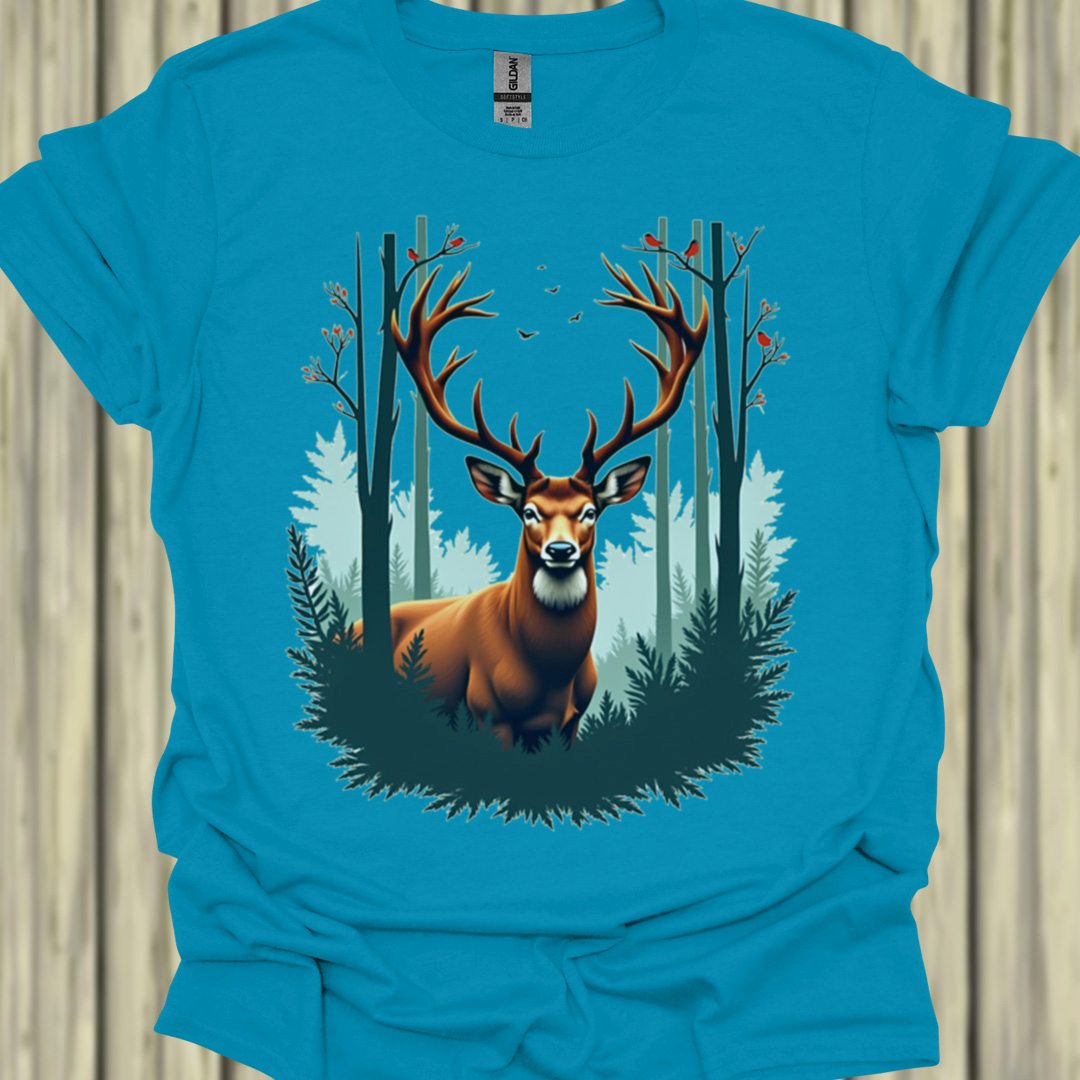 Majestueus Hert T‑Shirt