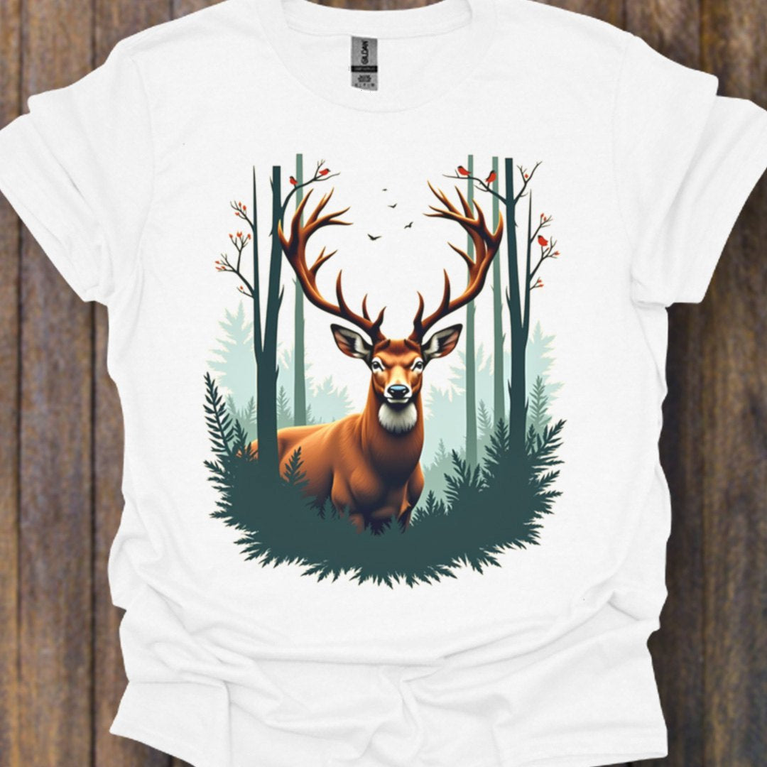 Majestueus Hert T‑Shirt