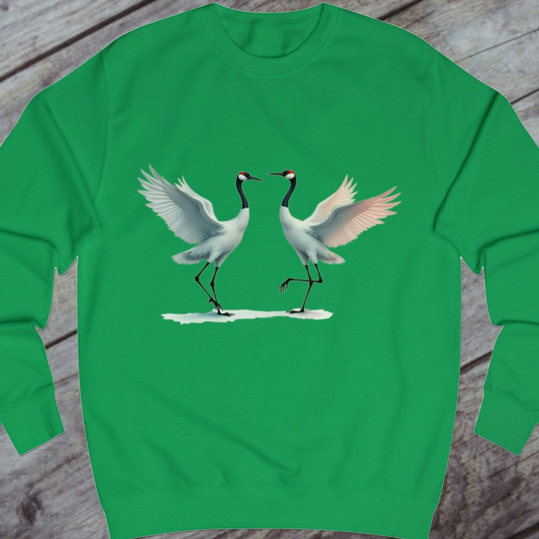 Dancing cranes sweatshirt
