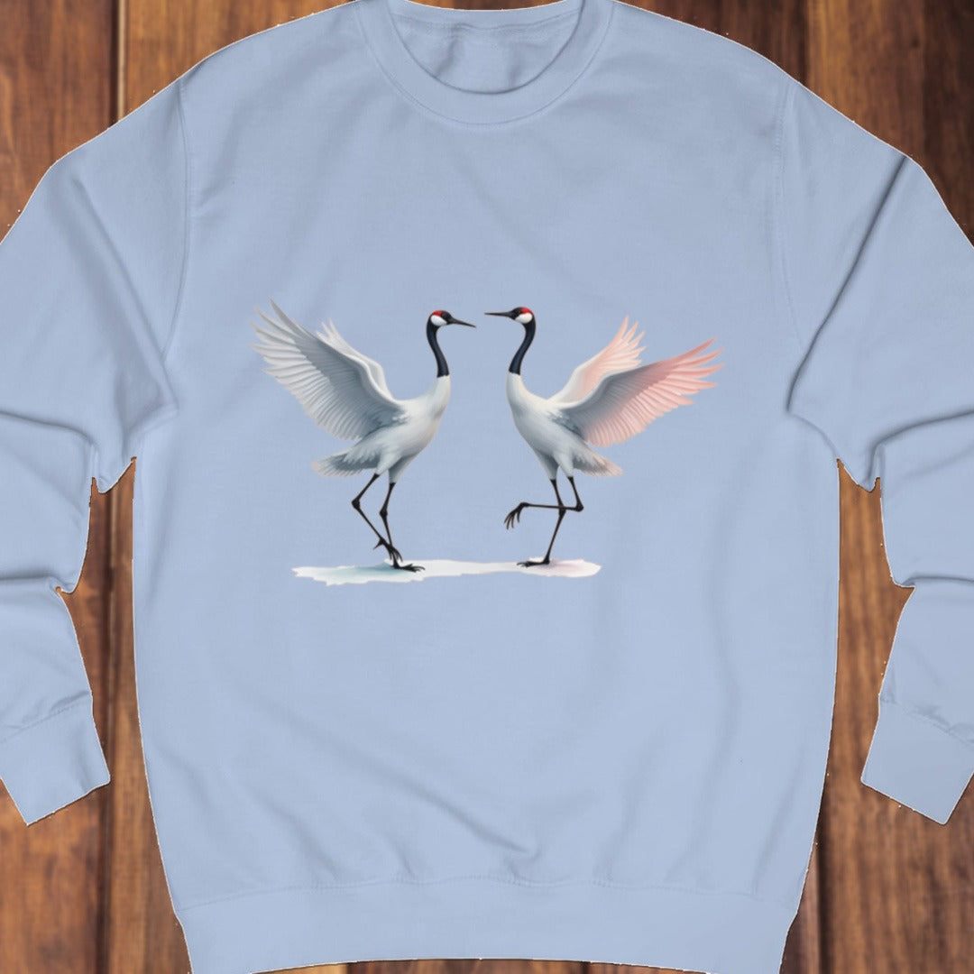 Dancing cranes sweatshirt