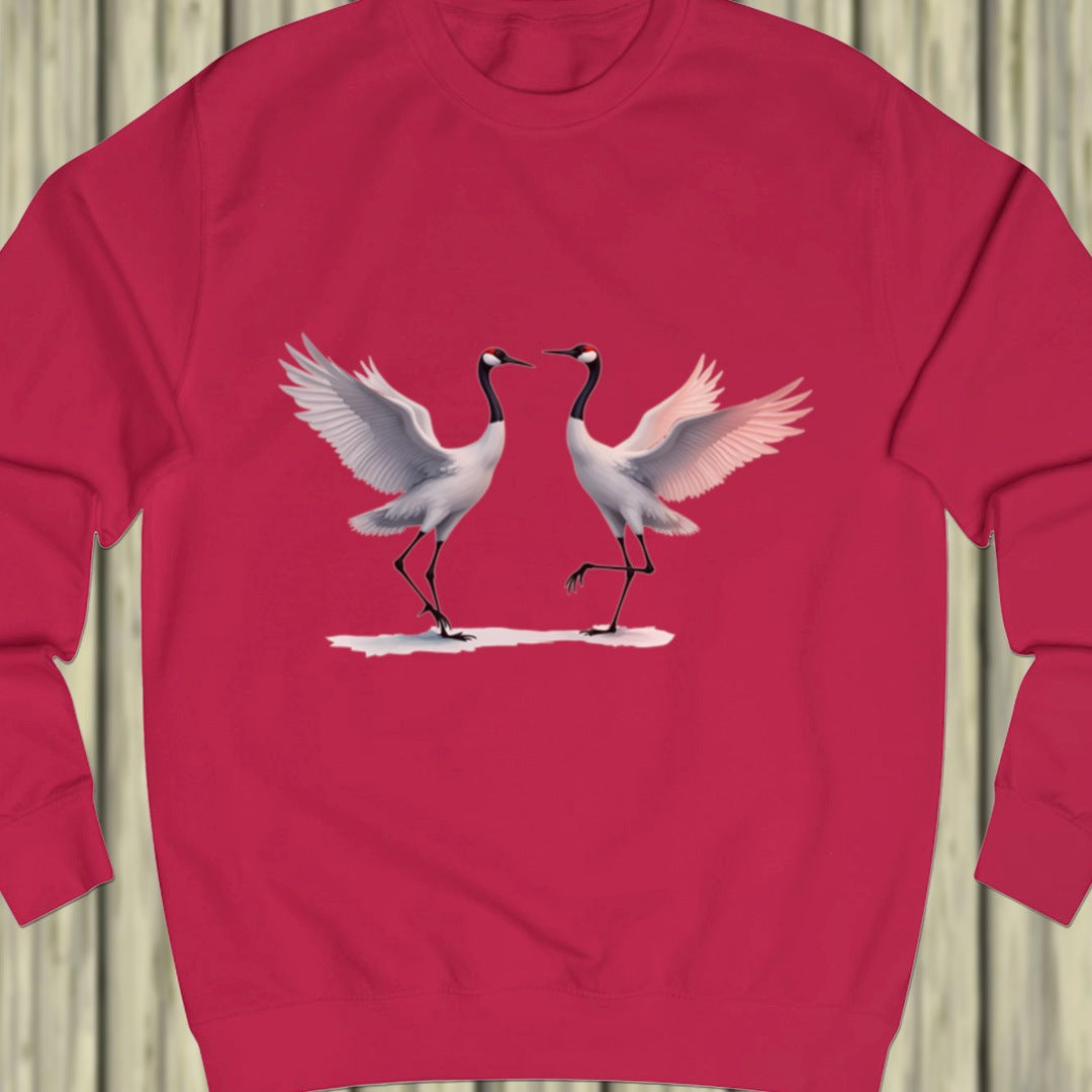 Dancing cranes sweatshirt