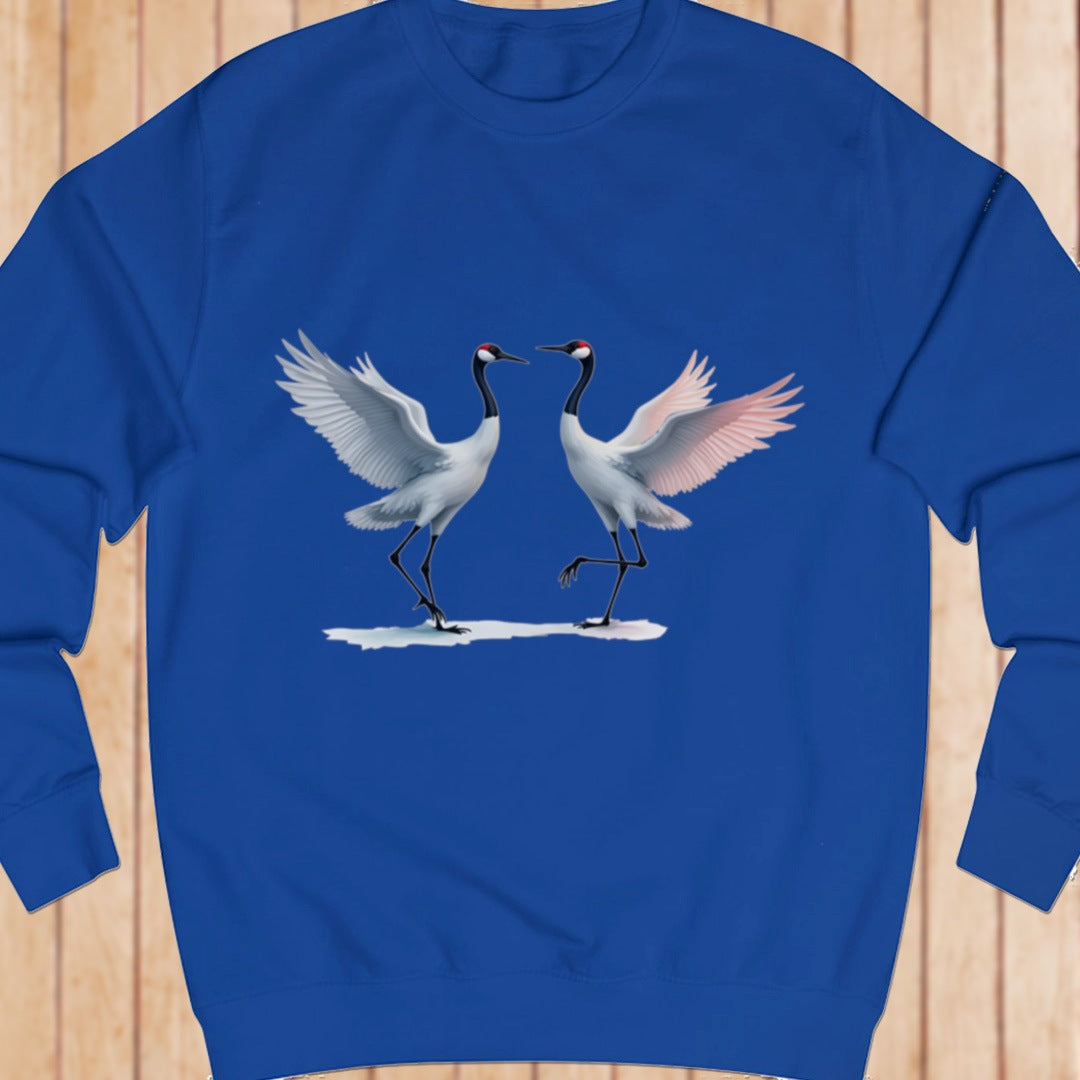 Dancing cranes sweatshirt
