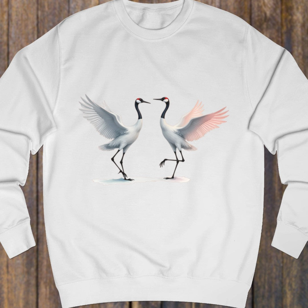 Dancing cranes sweatshirt
