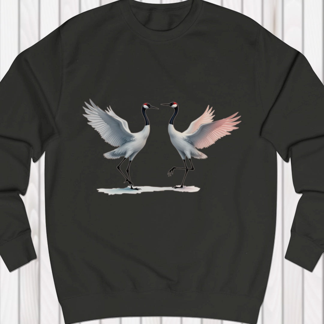 Dancing cranes sweatshirt