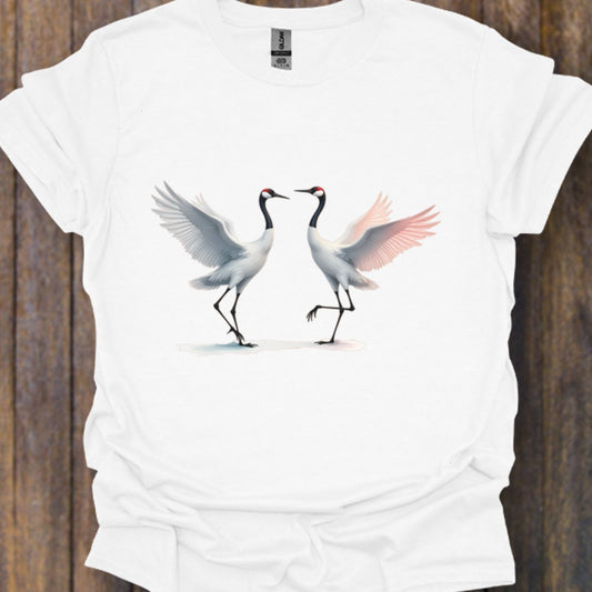Dansende Kraanvogels T‑Shirt