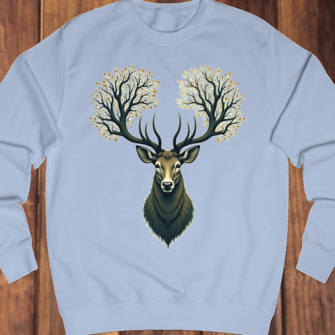Deer with tree antlers sweatshirt