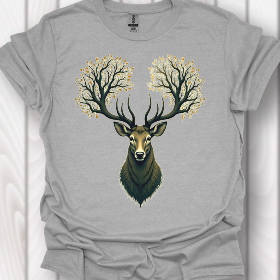 Hert met Boomgewei T‑Shirt