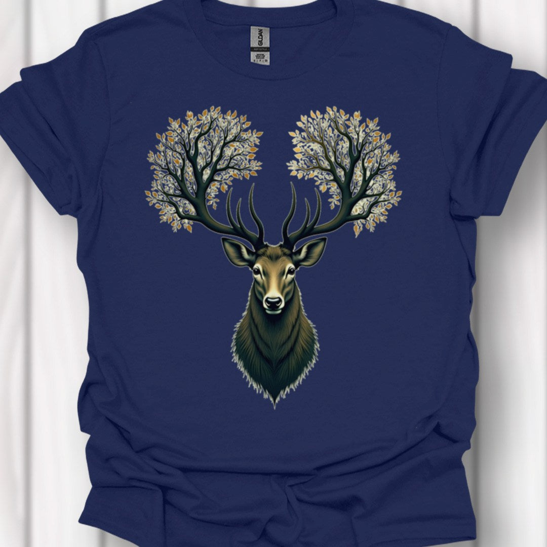 Hert met Boomgewei T‑Shirt