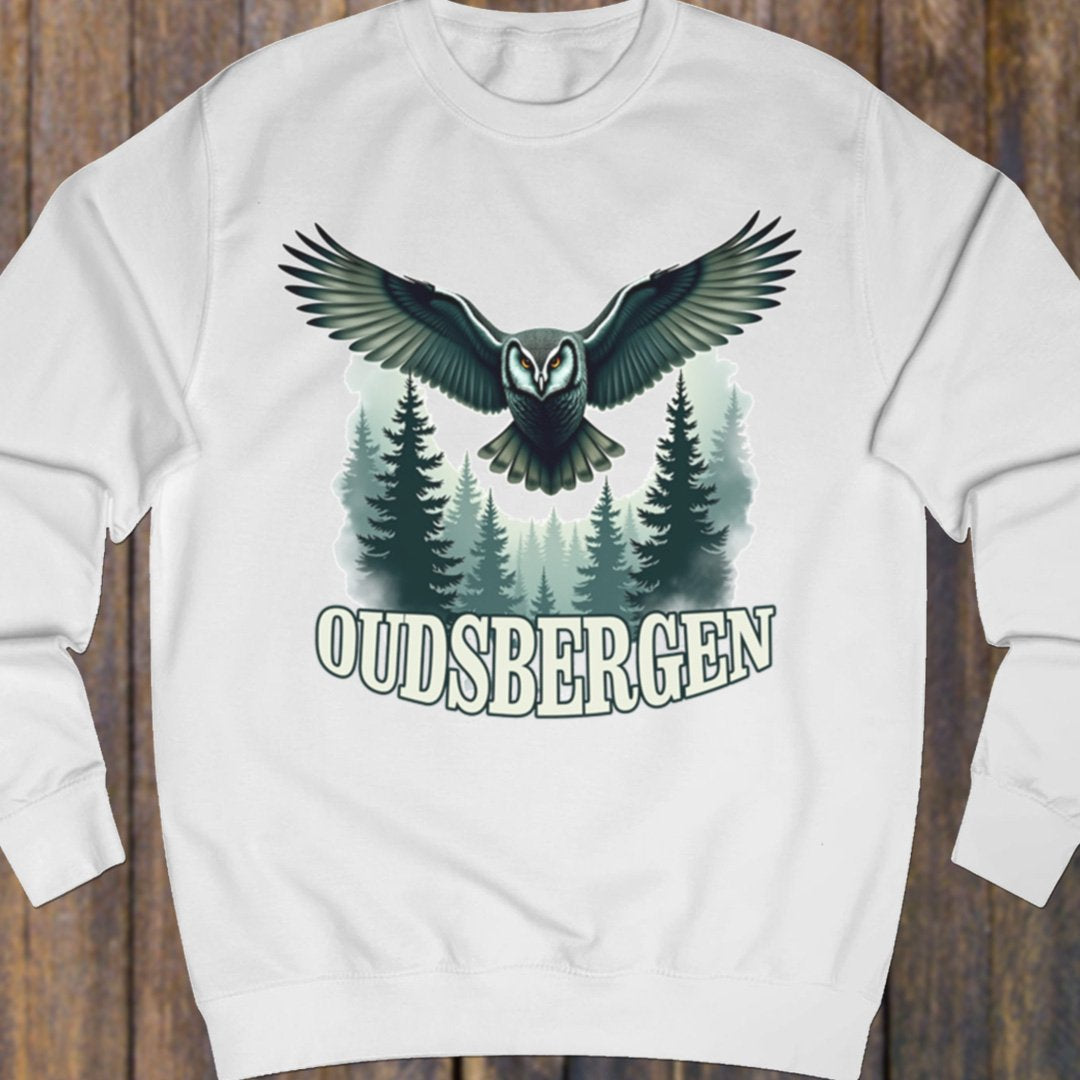Mysterious owl Oudsbergen white sweatshirt