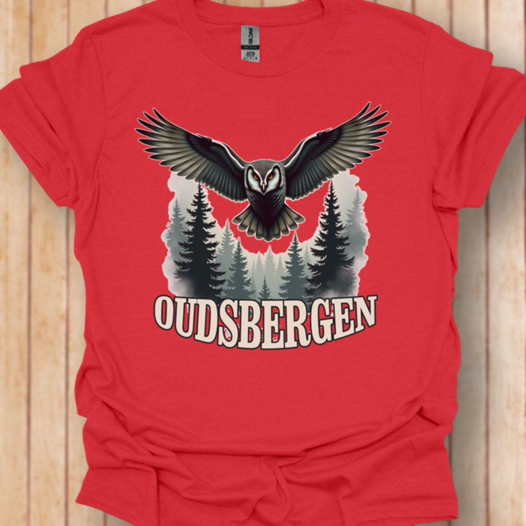Mysterieuze uil wit Oudsbergen T‑Shirt