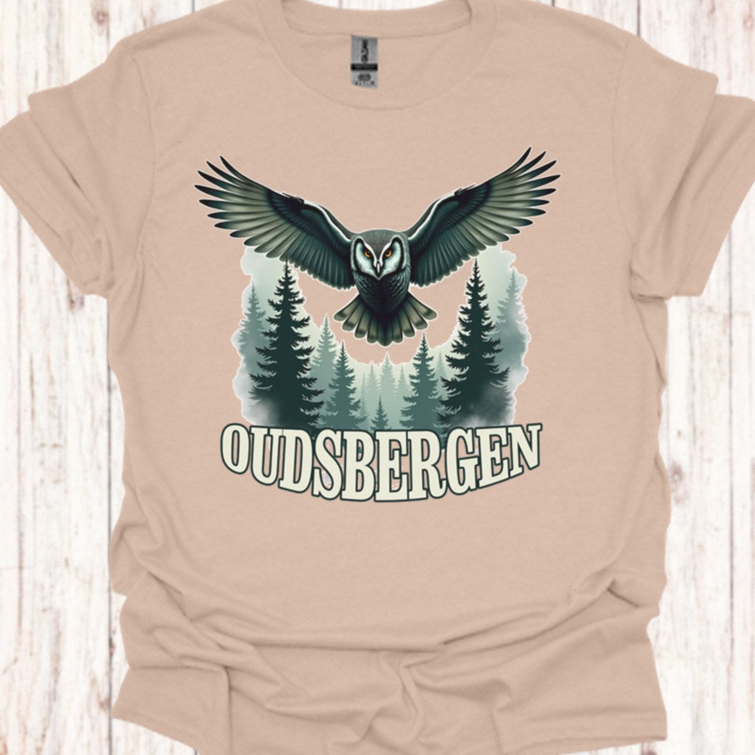 Mysterieuze uil wit Oudsbergen T‑Shirt