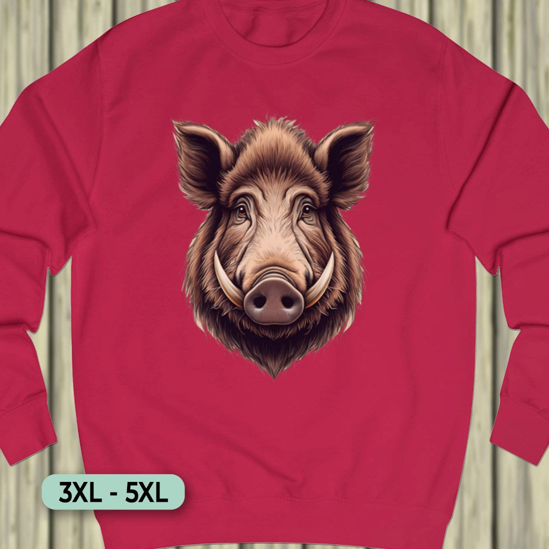 Wild Zwijn kop Sweatshirt+