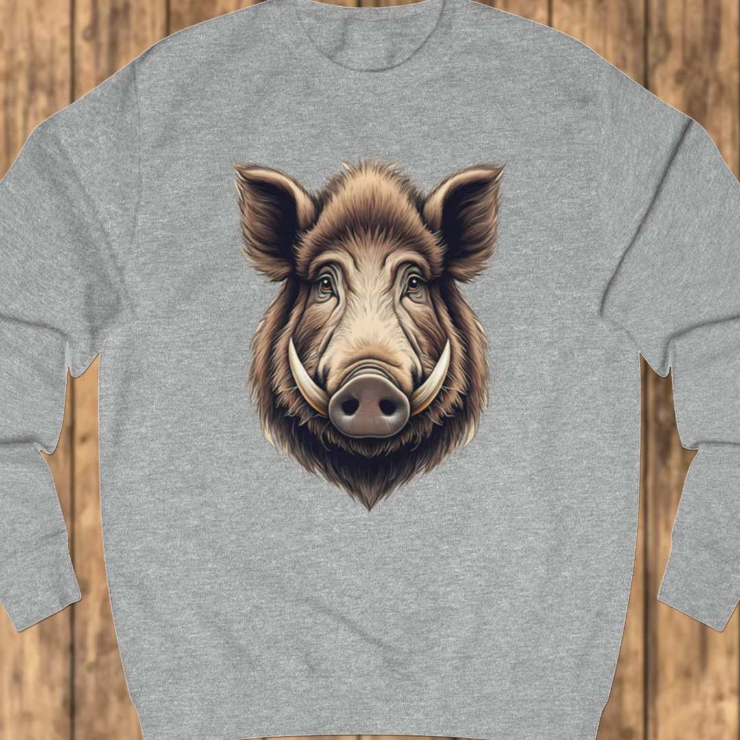 Wild zwijn kop sweatshirt