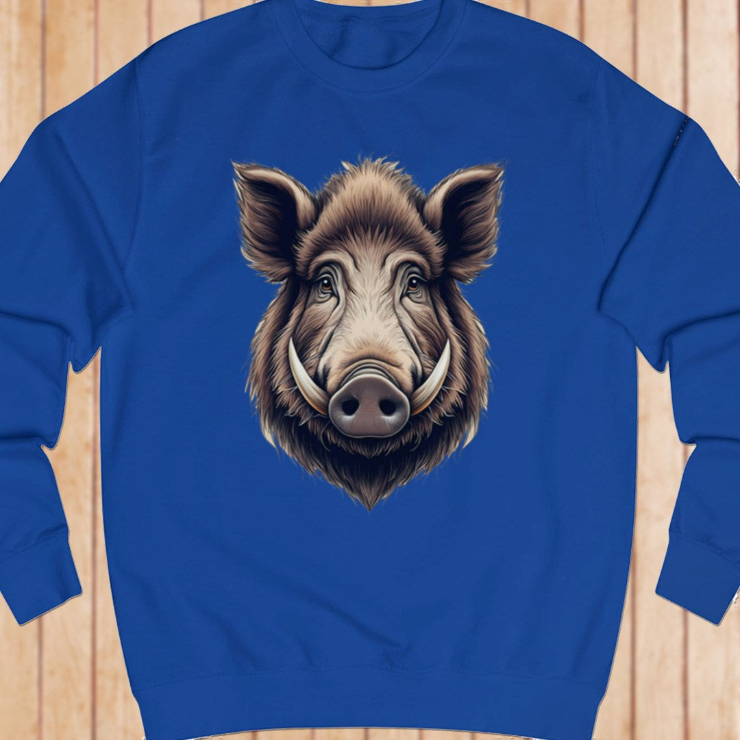 Wild zwijn kop sweatshirt