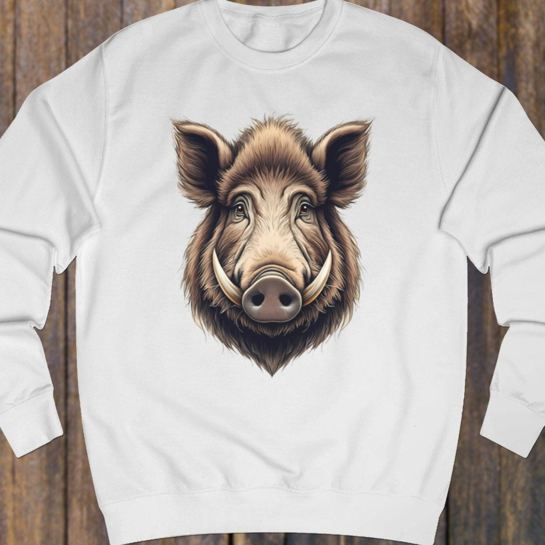 Wild zwijn kop sweatshirt