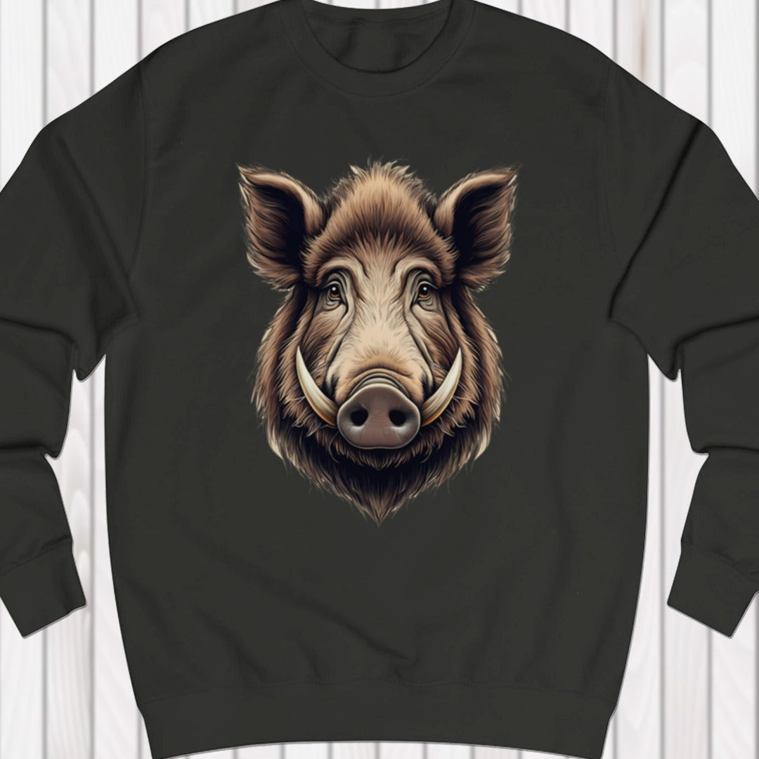 Wild zwijn kop sweatshirt