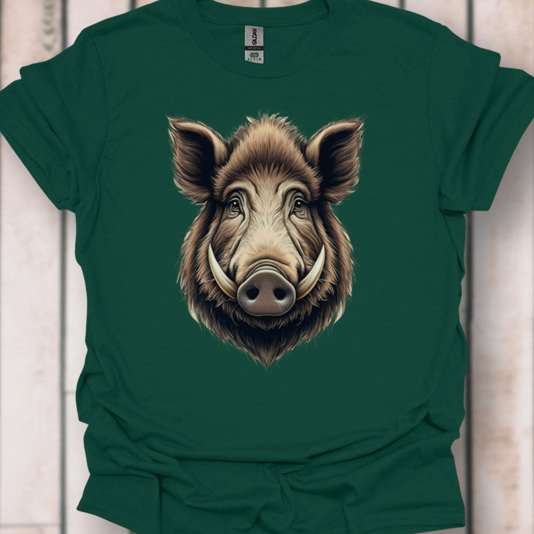 Wild Zwijn kop T‑Shirt