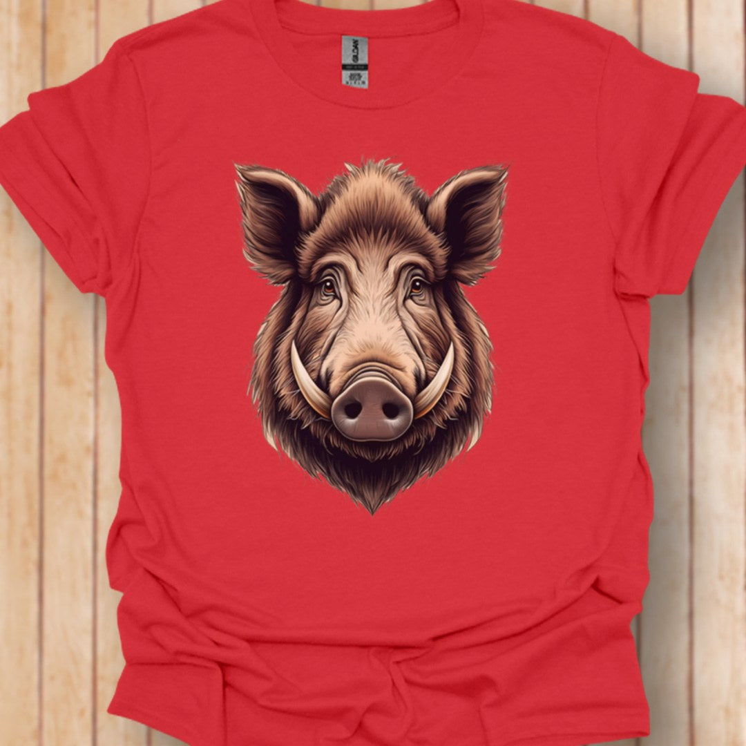 Wild Zwijn kop T‑Shirt