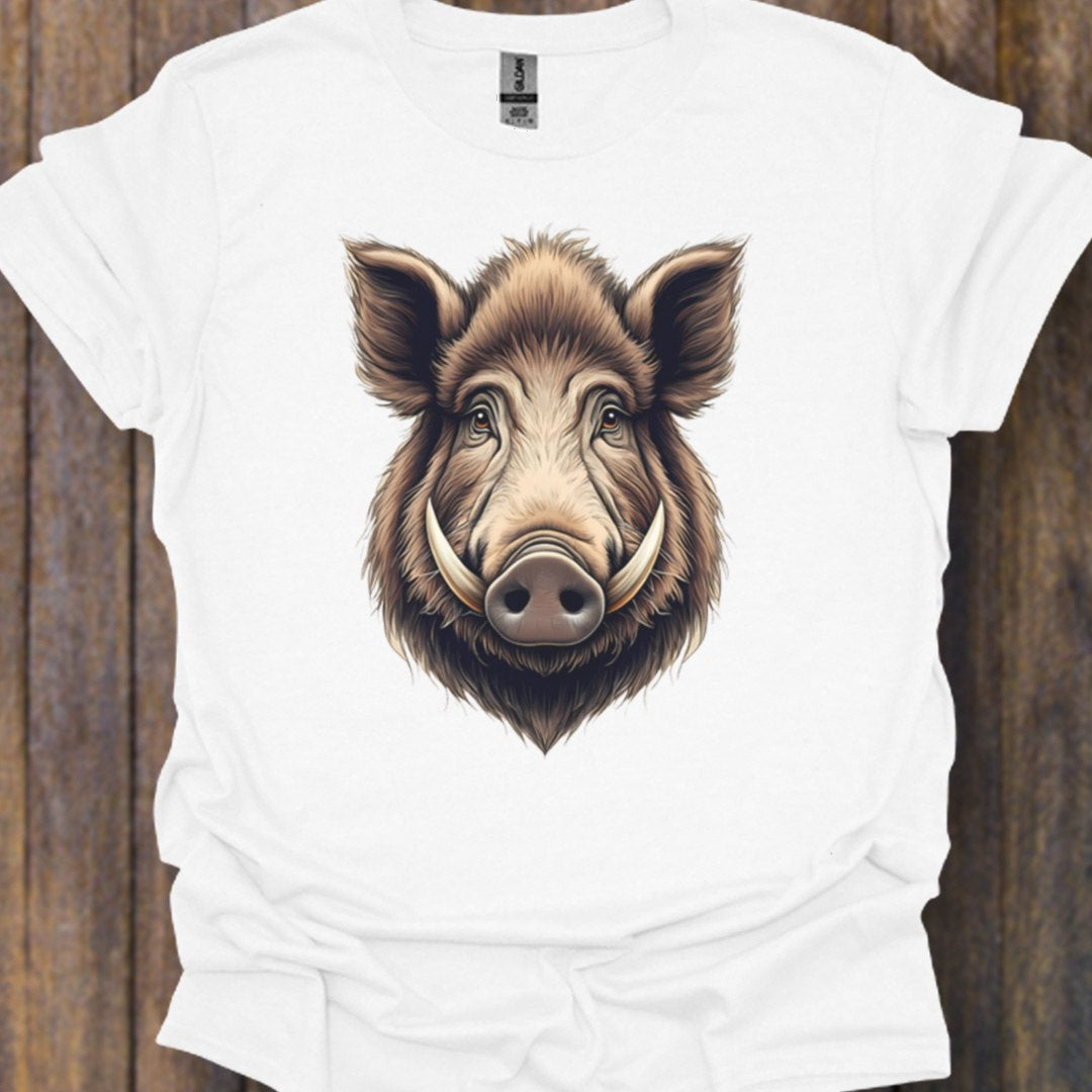 Wild Zwijn kop T‑Shirt