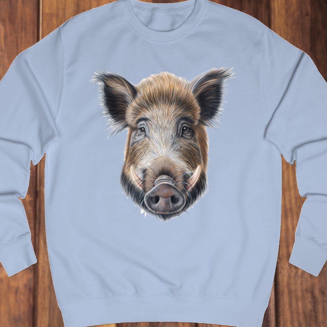 Wild zwijn beer sweatshirt