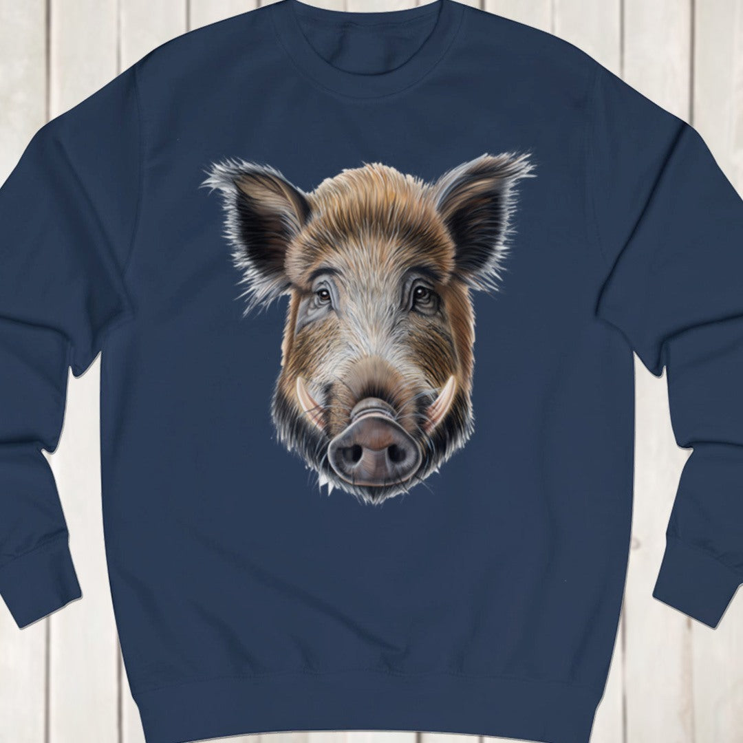 Wild zwijn beer sweatshirt