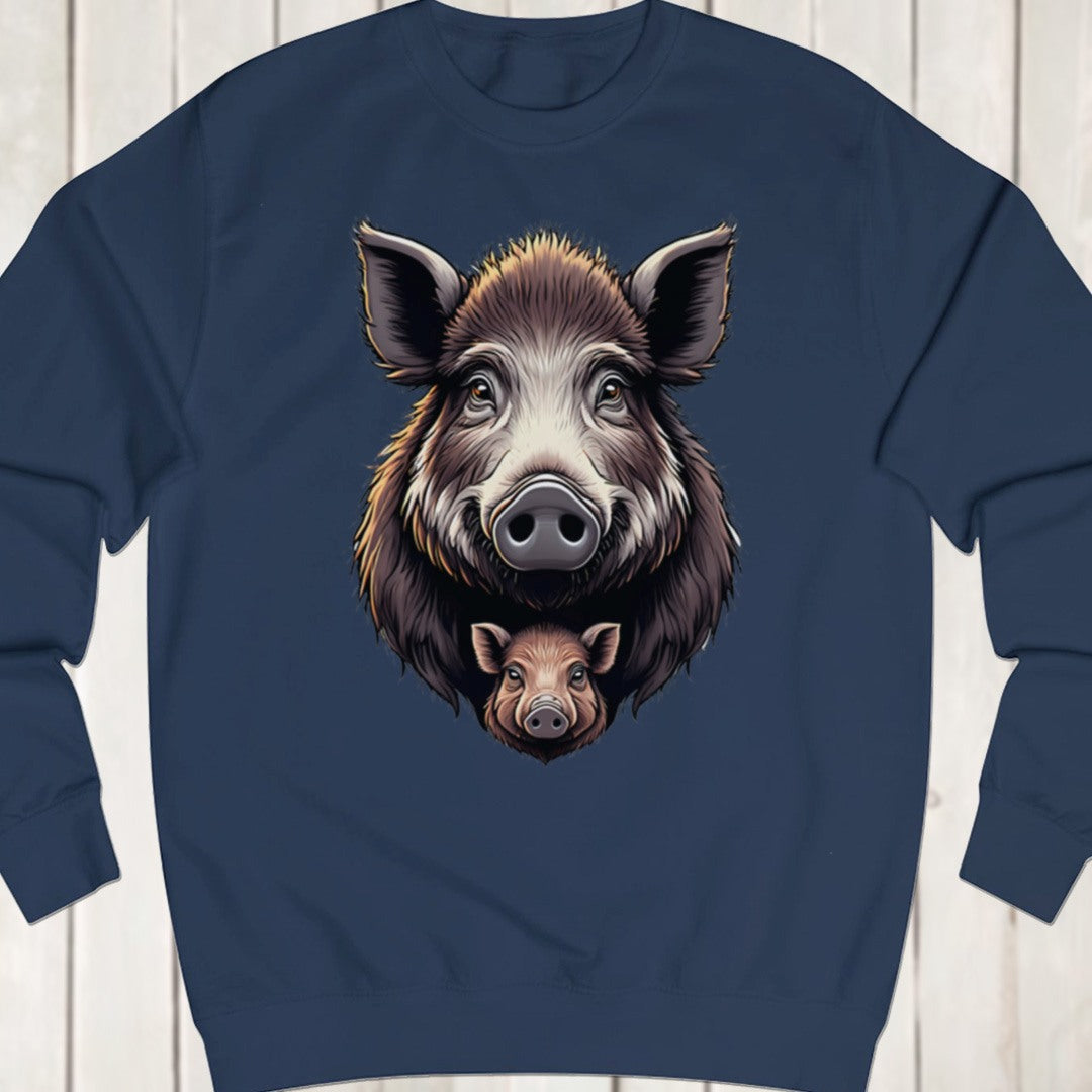 Wild zwijn met big sweatshirt