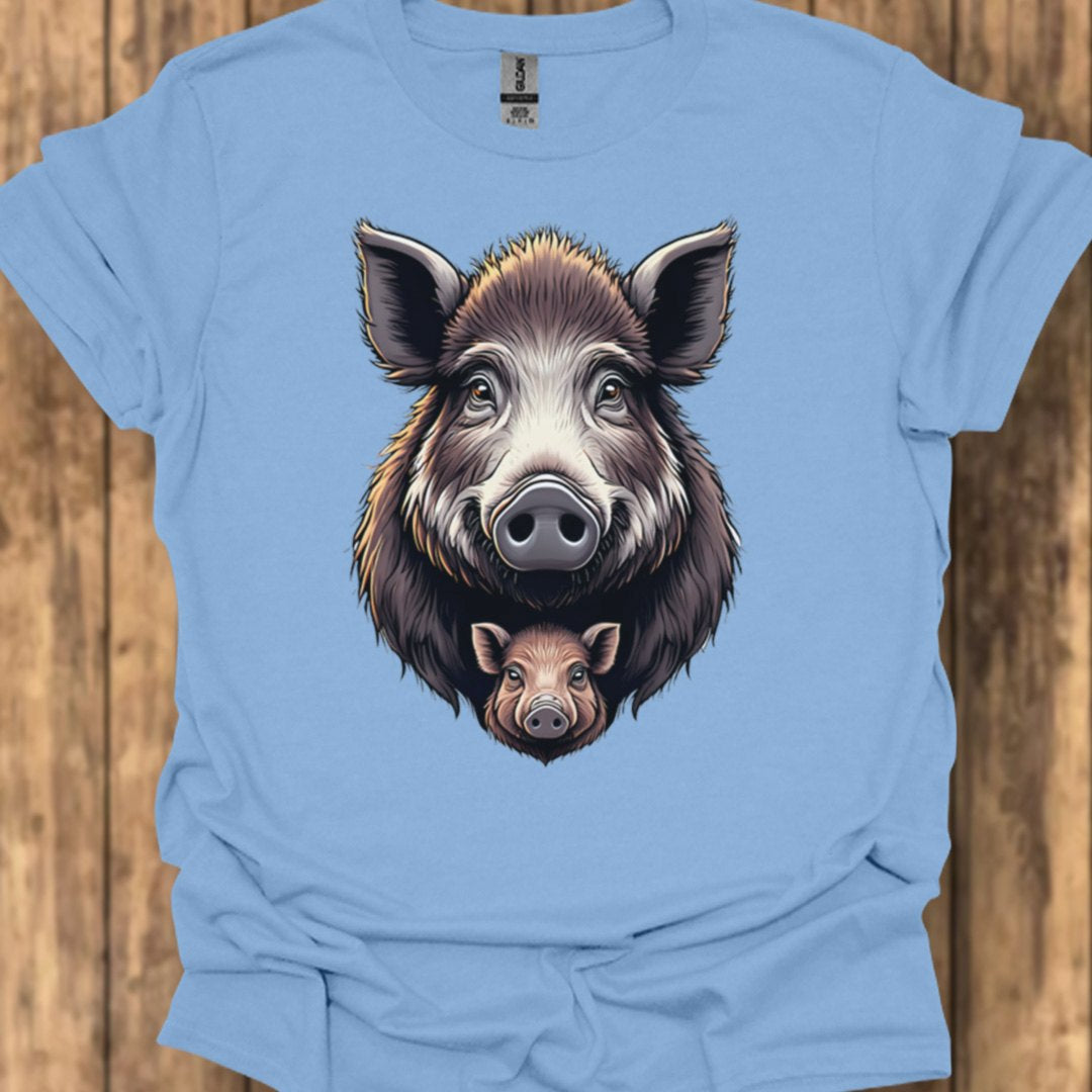 Wild zwijn met Big T‑Shirt