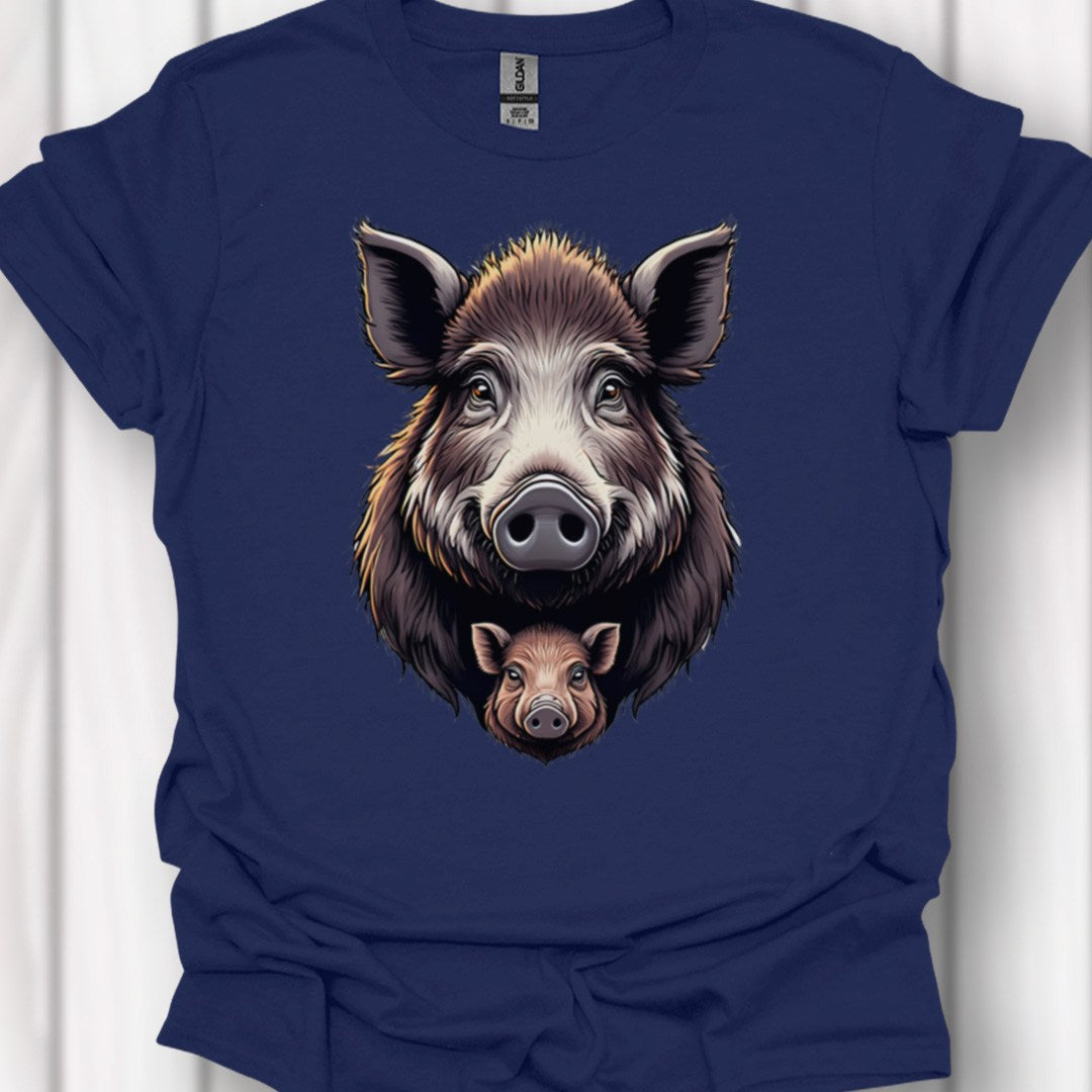 Wild zwijn met Big T‑Shirt