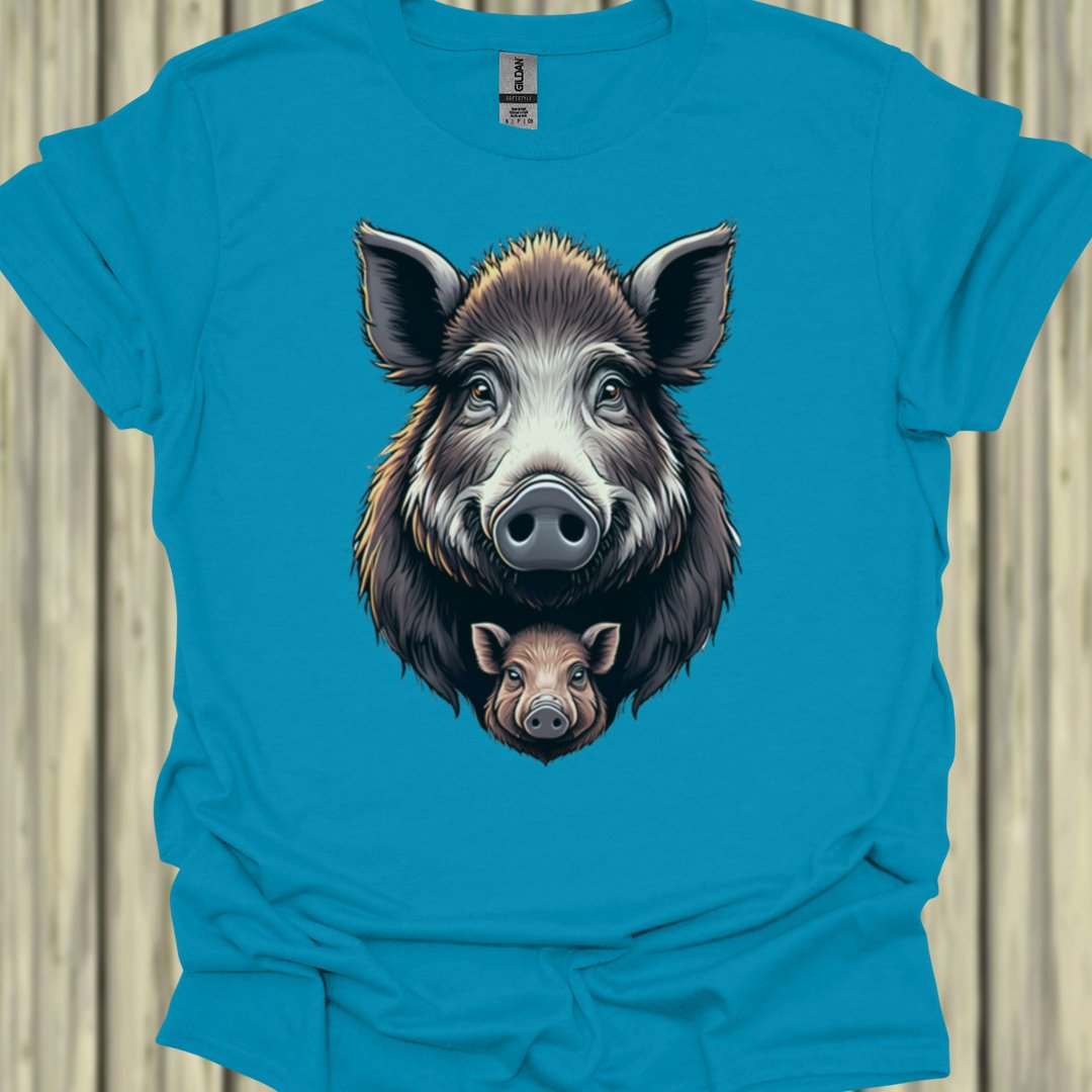 Wild zwijn met Big T‑Shirt