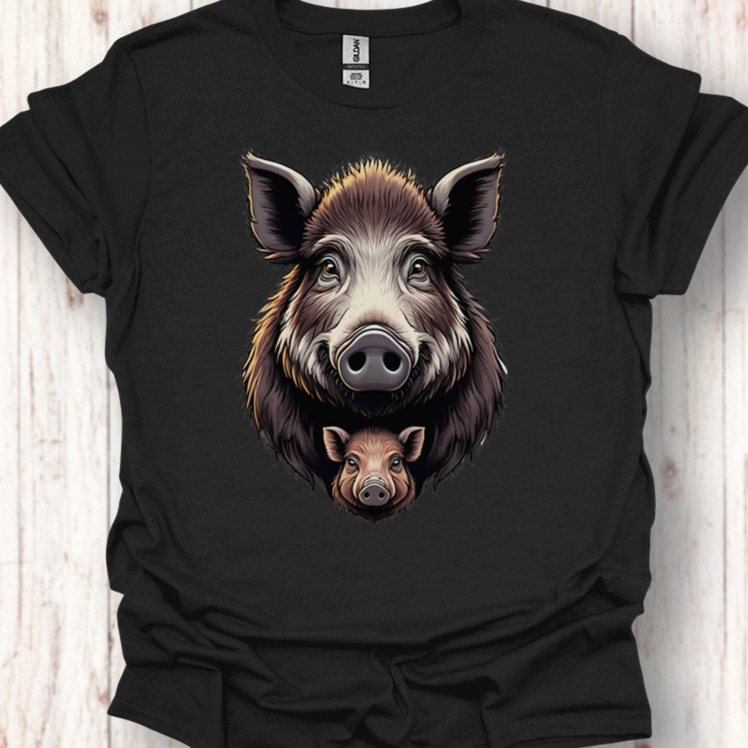 Wild zwijn met Big T‑Shirt