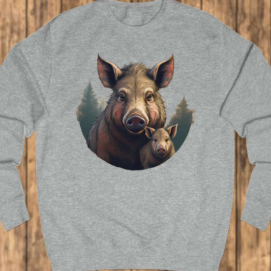Wild zwijn en frisling sweatshirt