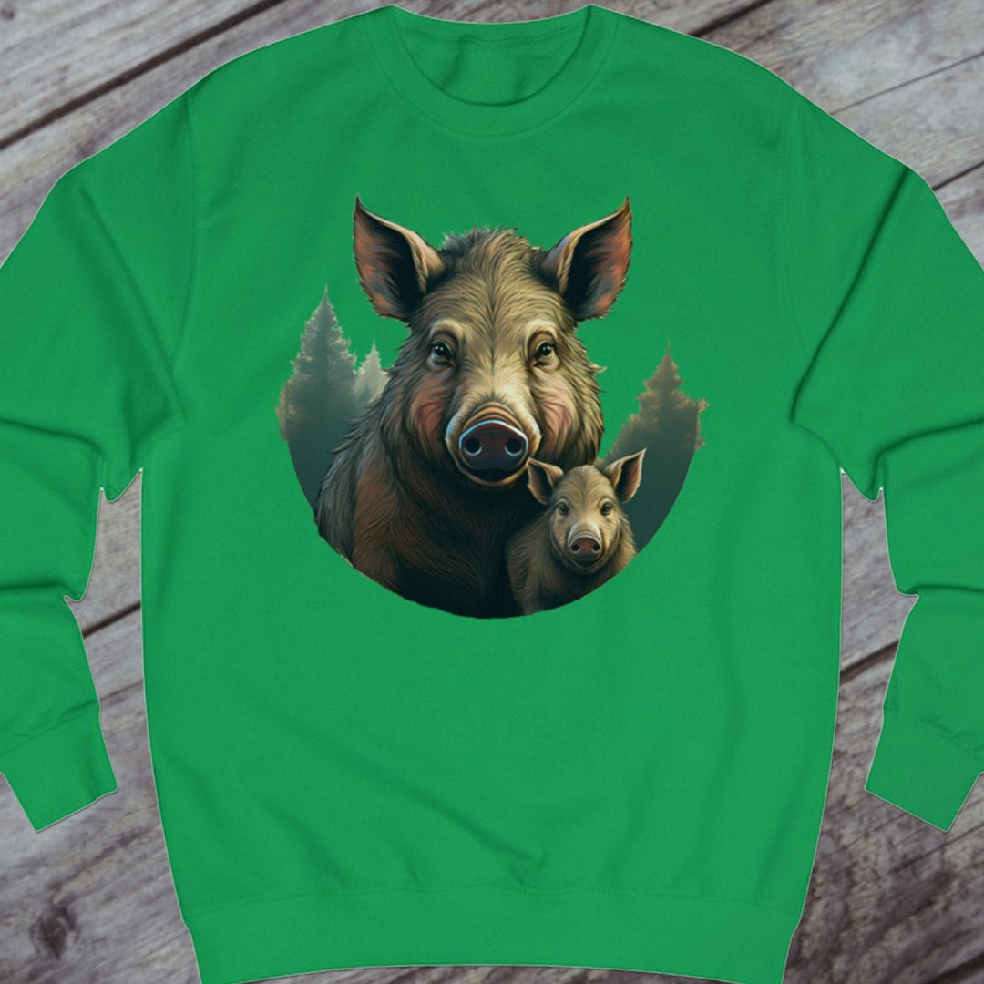 Wild zwijn en frisling sweatshirt