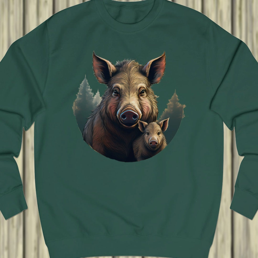 Wild zwijn en frisling sweatshirt