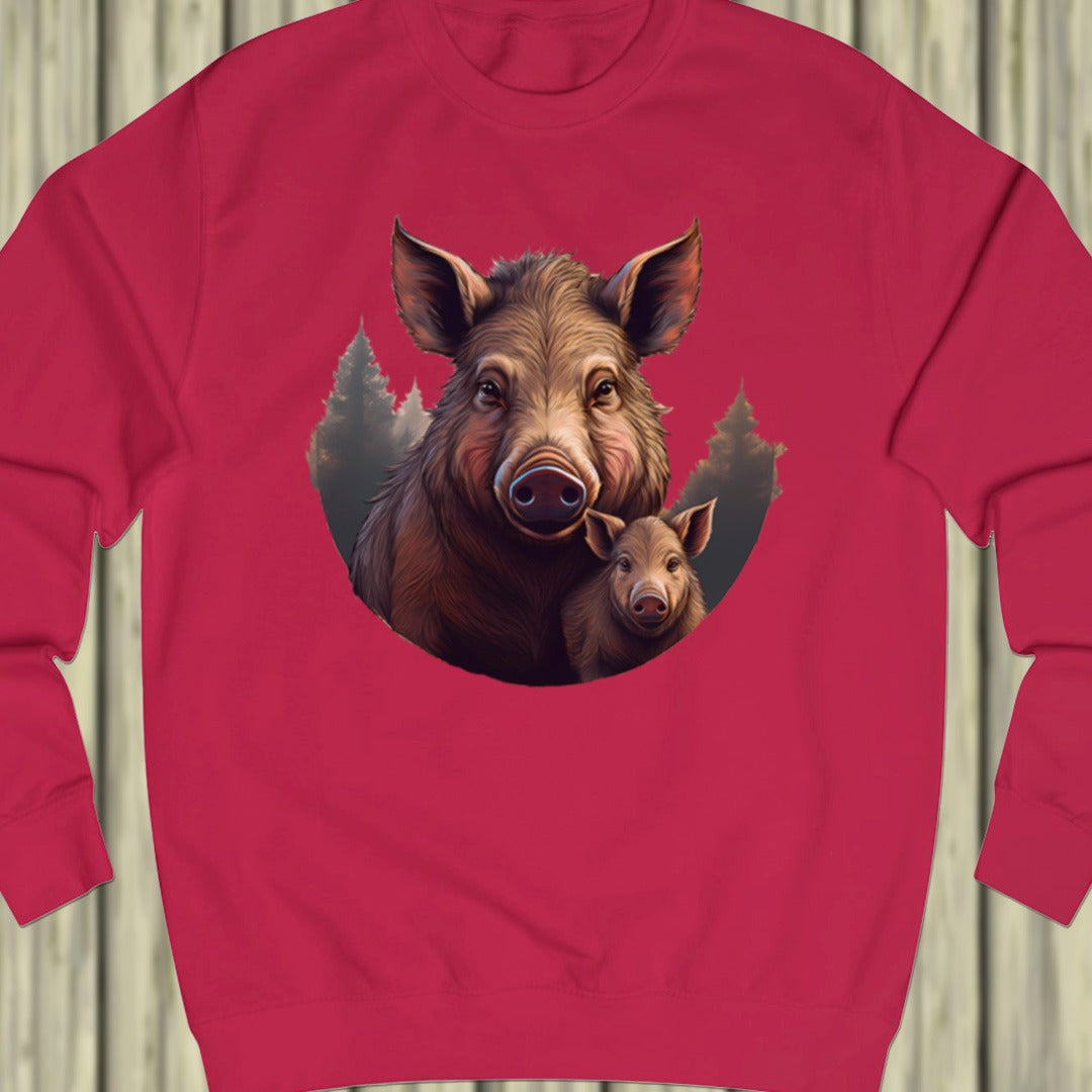 Wild zwijn en frisling sweatshirt