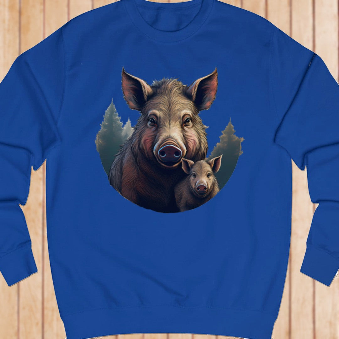 Wild zwijn en frisling sweatshirt
