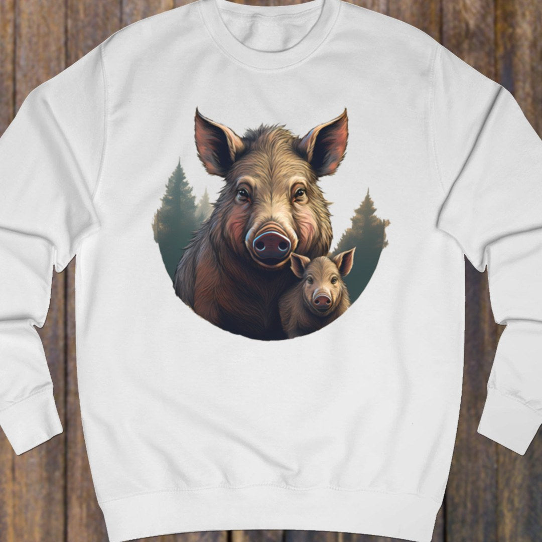 Wild zwijn en frisling sweatshirt