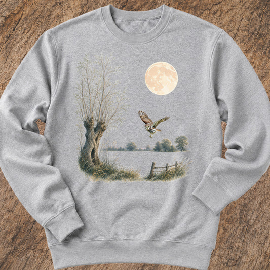 Steenuil bij Volle Maan Sweatshirt