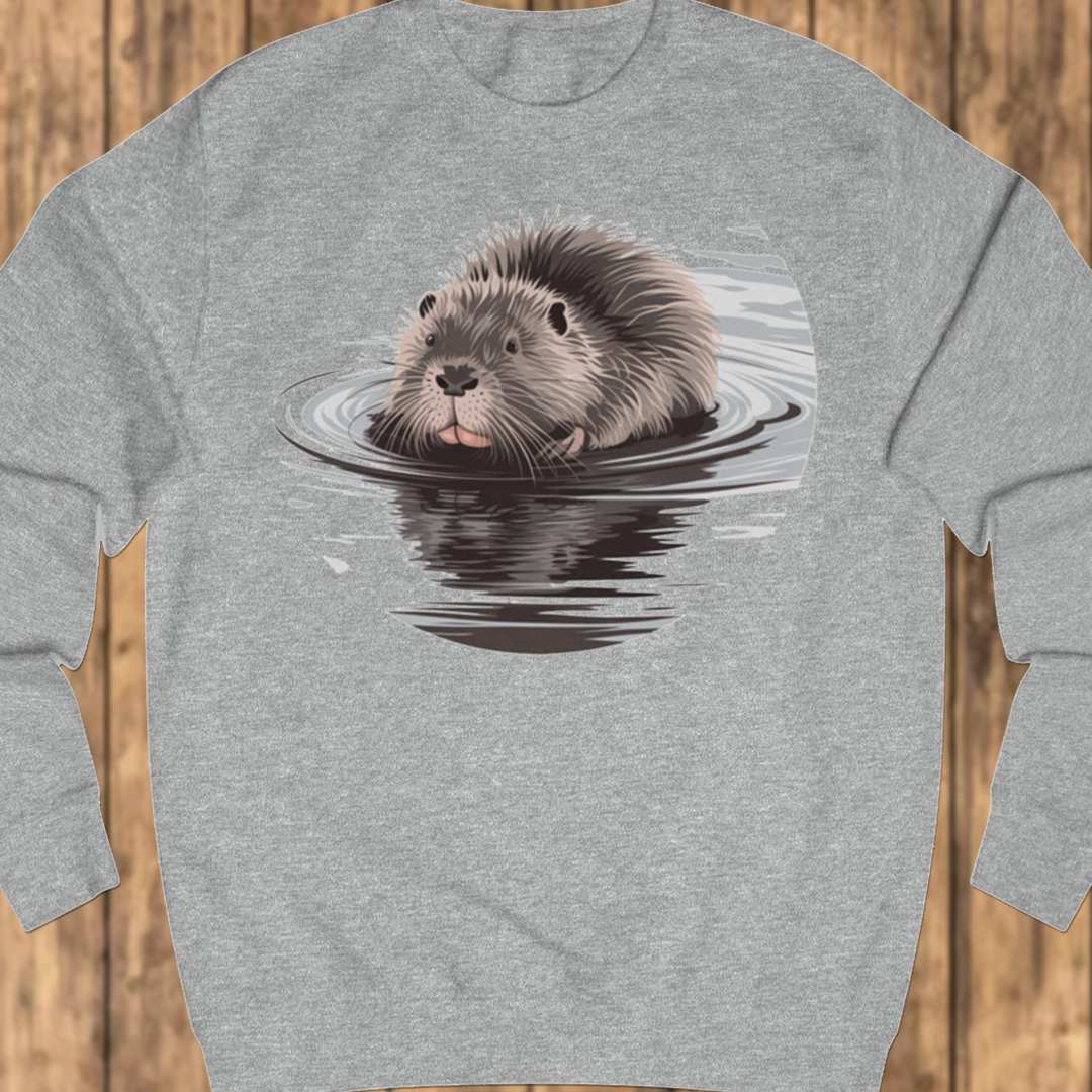 Bathing beaver sweatshirt