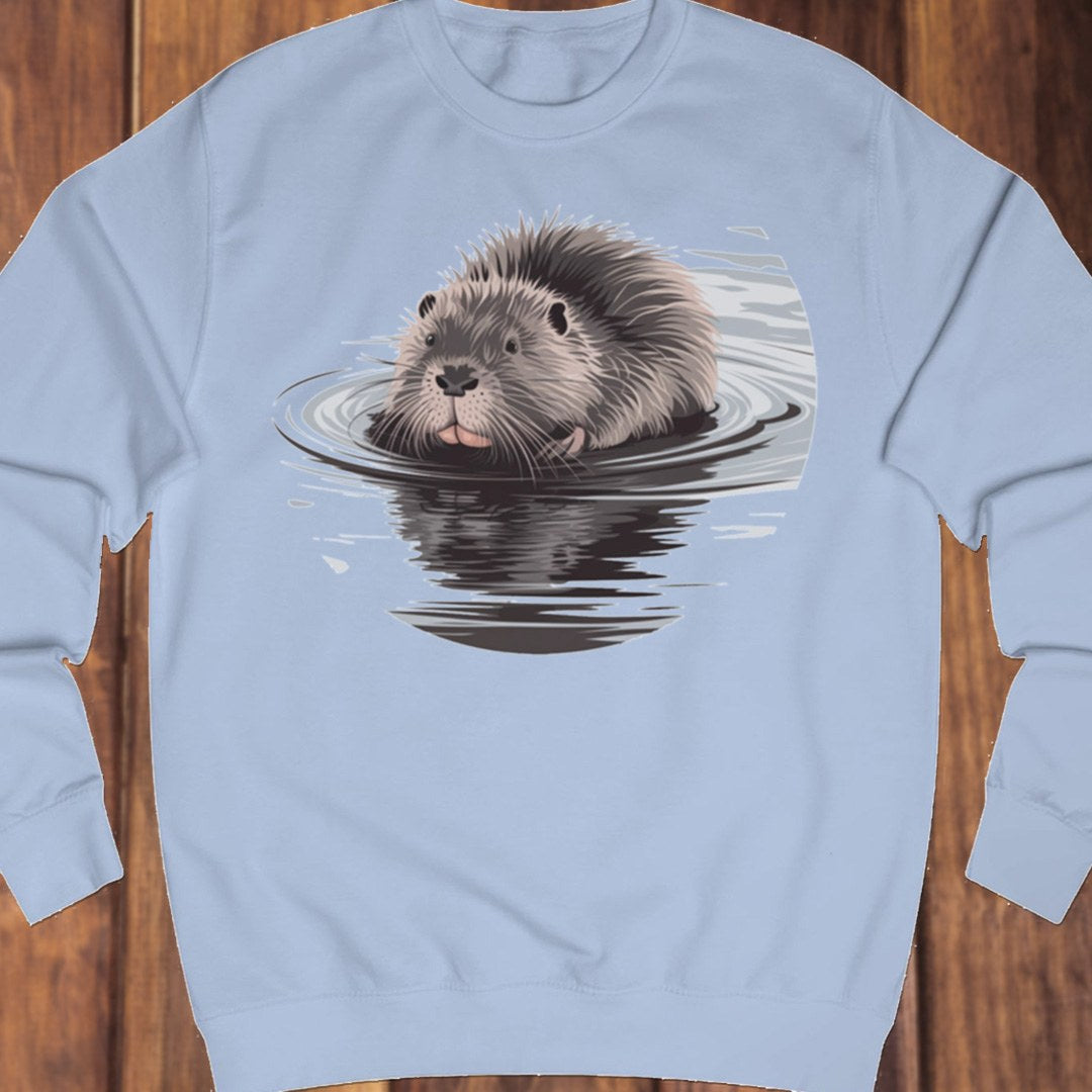 Bathing beaver sweatshirt