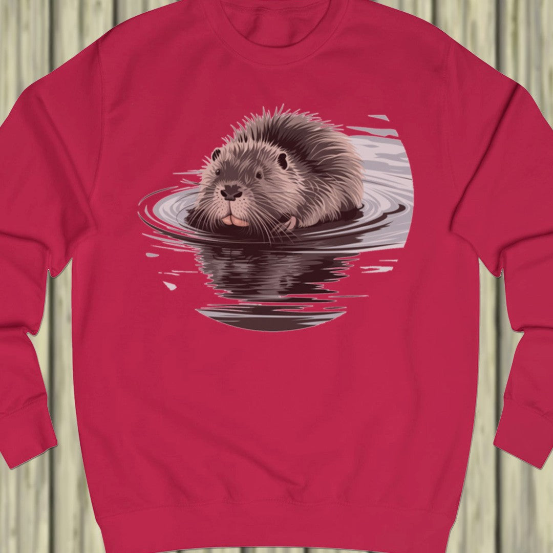 Bathing beaver sweatshirt