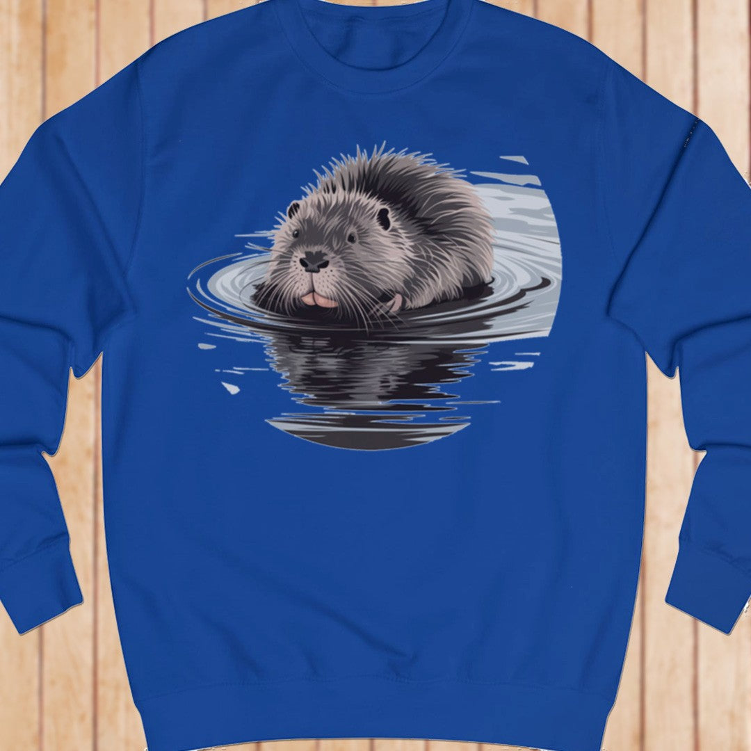 Bathing beaver sweatshirt