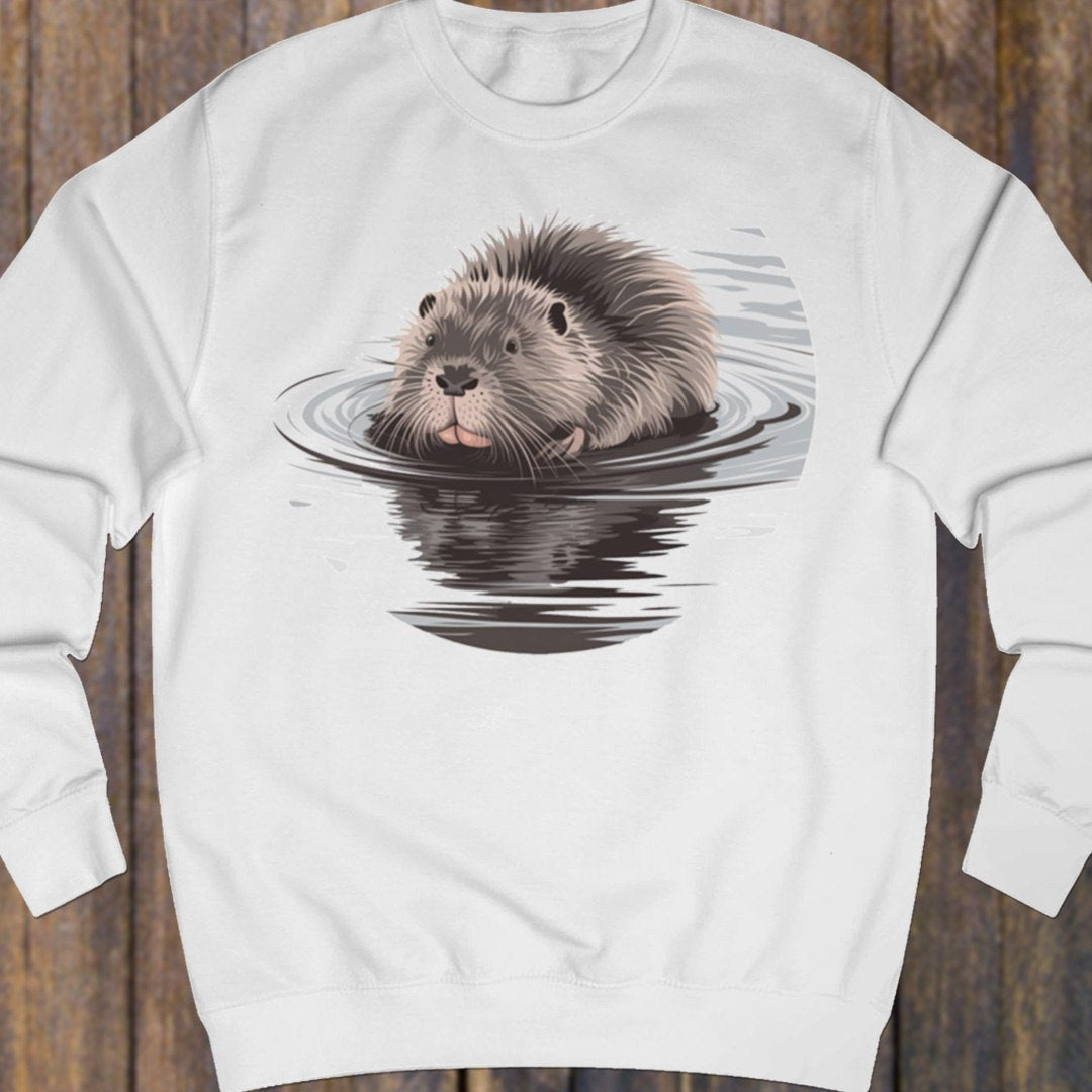 Bathing beaver sweatshirt