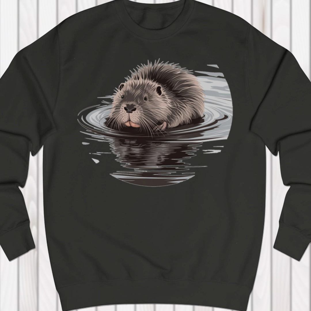 Bathing beaver sweatshirt