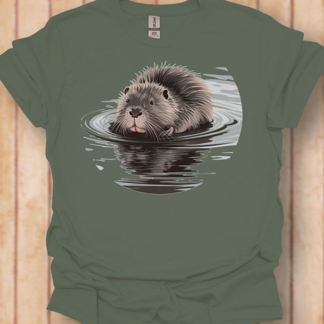 Castor au bain T-shirt intemporel