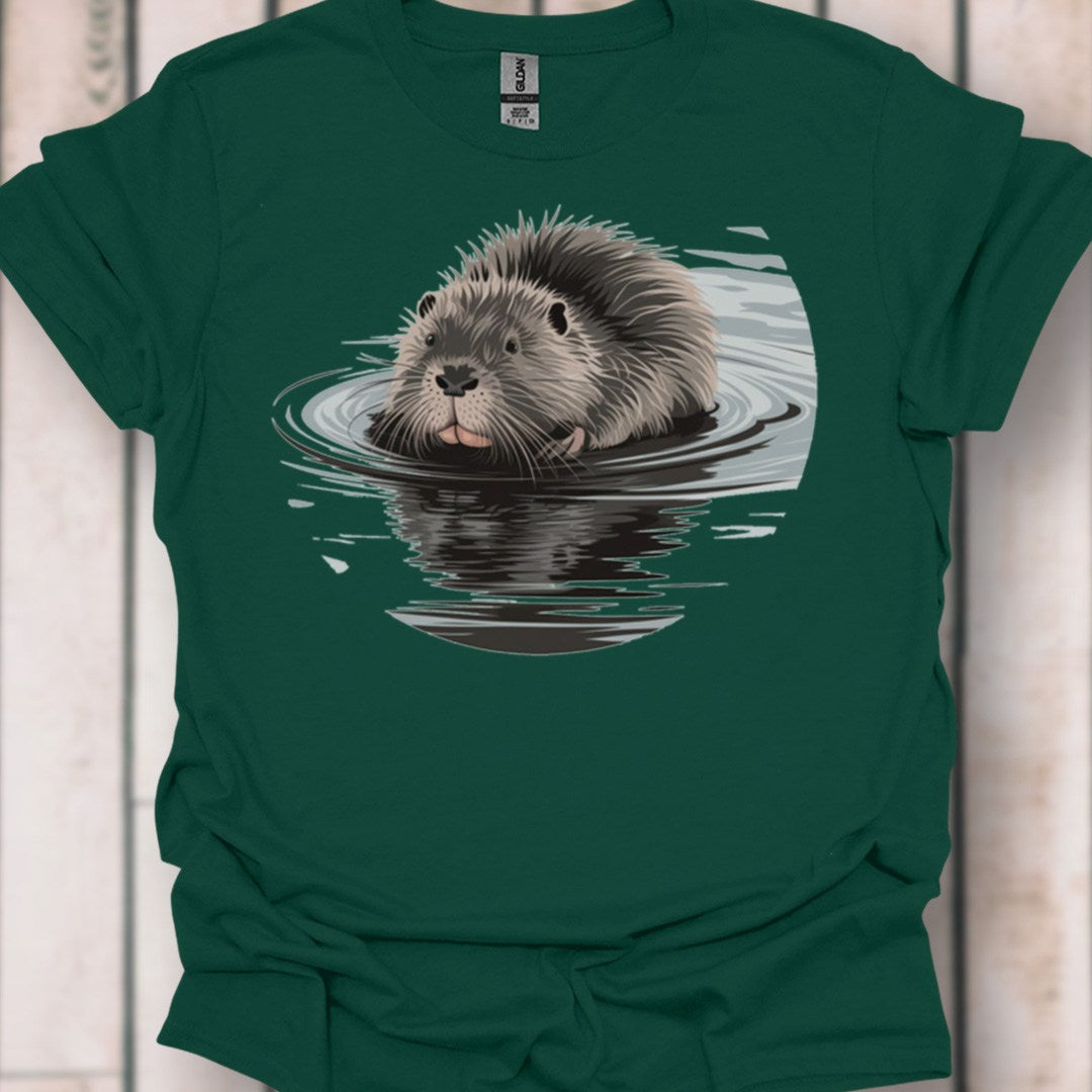 Castor au bain T-shirt intemporel