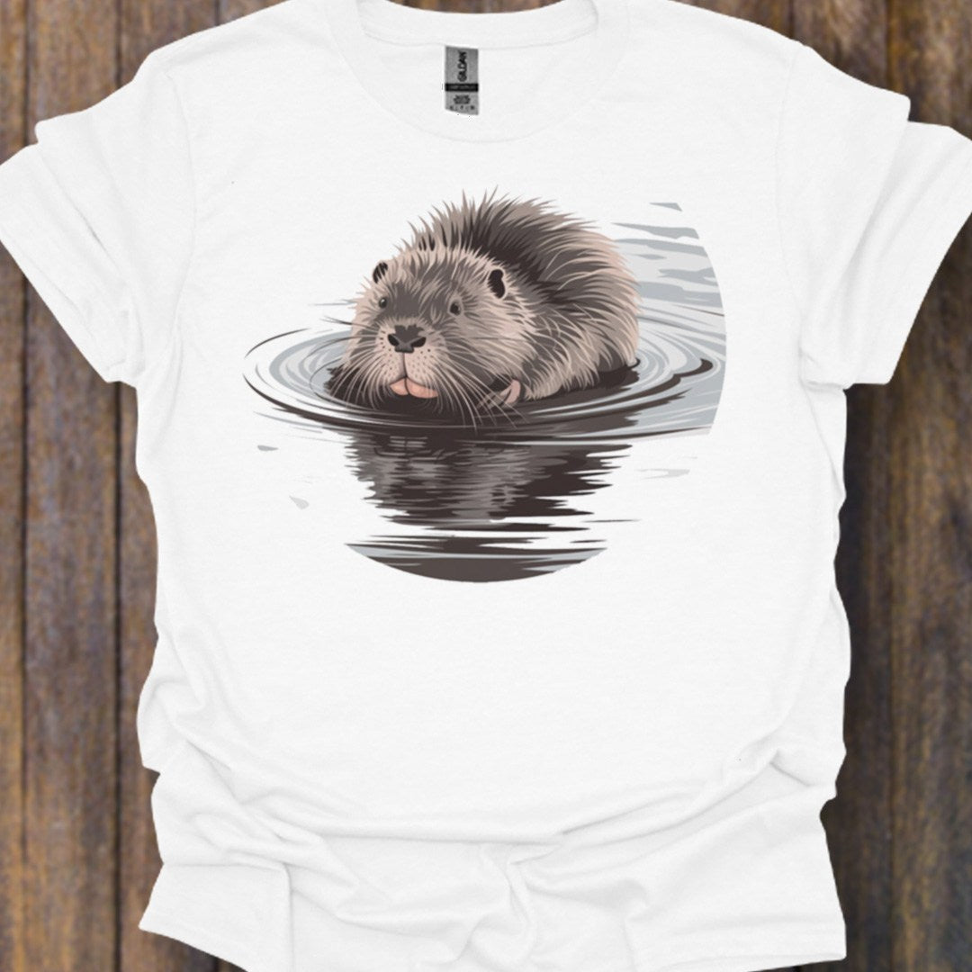 Castor au bain T-shirt intemporel