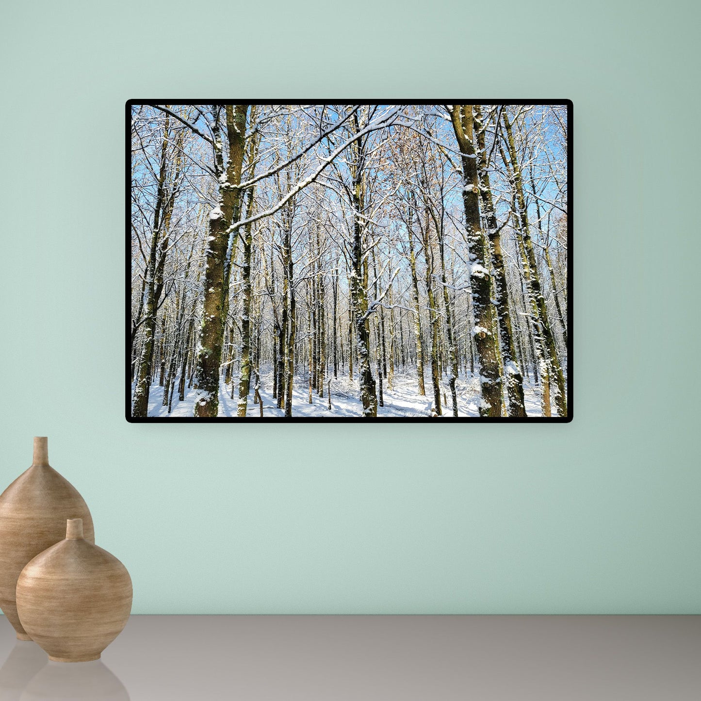 Sneeuwstammen - Ingelijst - 70 x 50 cm