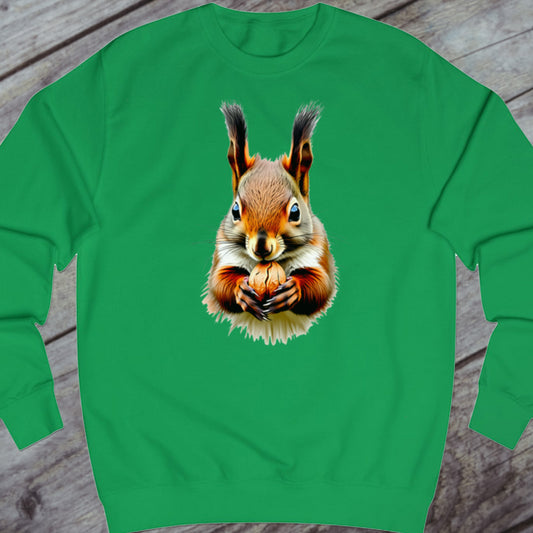 Knabbelende eekhoorn sweatshirt