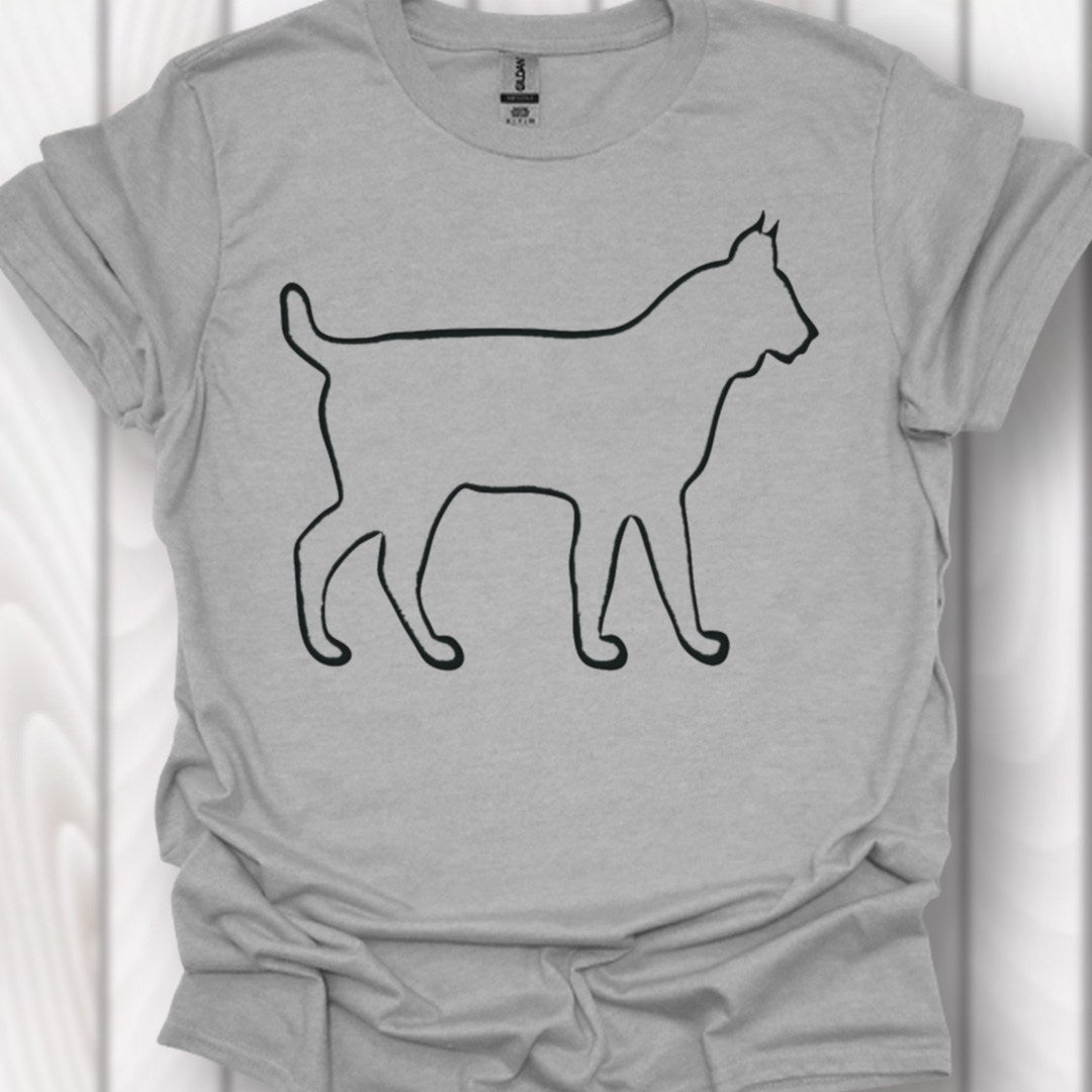 Lynx contour noir T-shirt intemporel